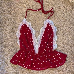 Shein Red Polkadot Tank Top